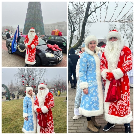 Дед Мороз за рулем